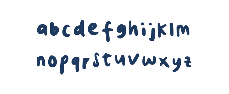 Cutie Pie Bold Regular Lowercase