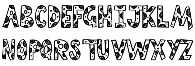 Cutie Pie Font UPPERCASE