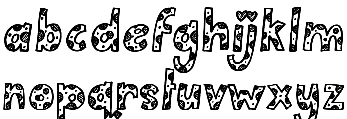 Cutie Pie Font LOWERCASE