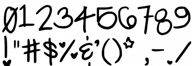 Cutie Pop Font OTHER CHARS