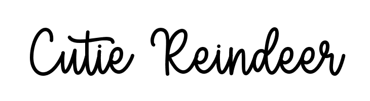 Cutie Reindeer  Free Fonts Download