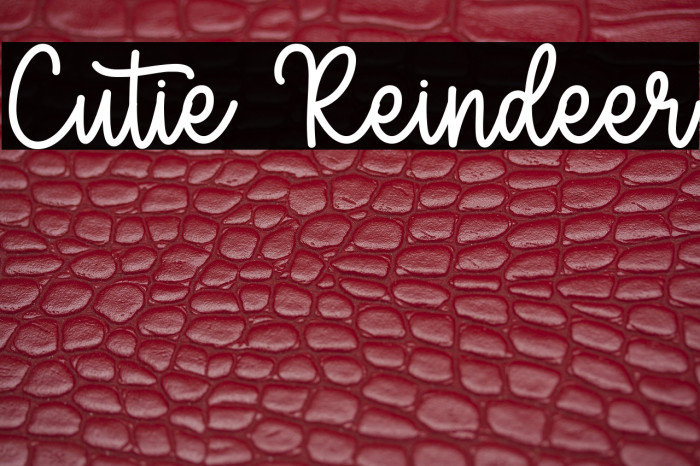 Cutie Reindeer Example 3