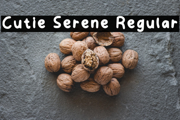 Cutie Serene Regular Example 3