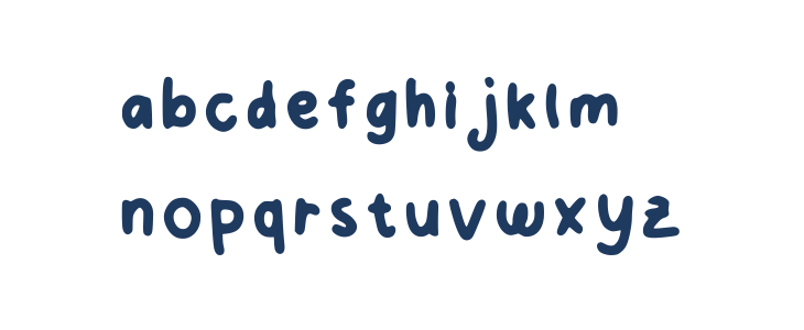 Cutie Serene Regular Lowercase