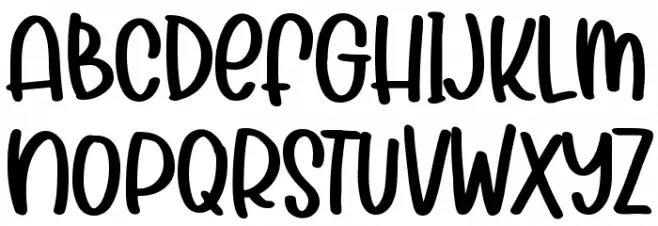Cutie Shark Font Litere mari