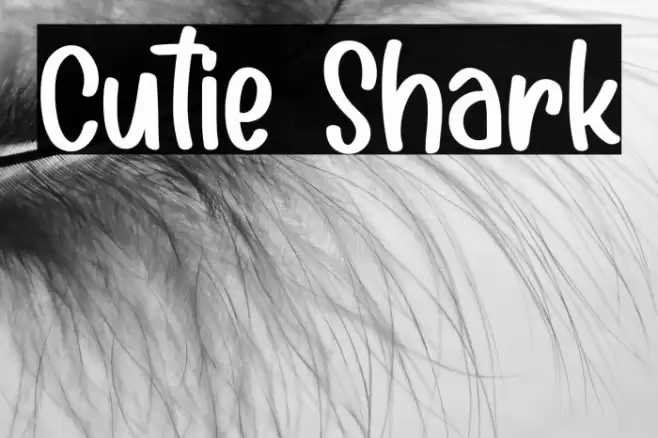 Cutie Shark Font examples
