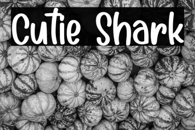 Cutie Shark Font examples