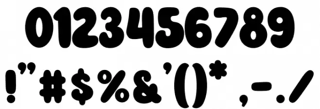 Cutie Sharky Font OTHER CHARS