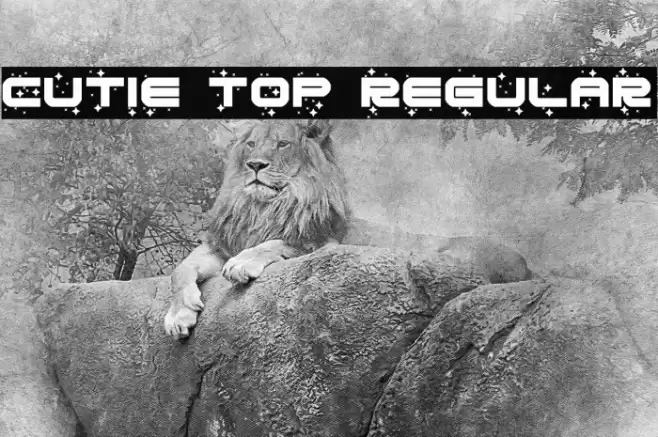 Cutie Top Regular Fonte examples