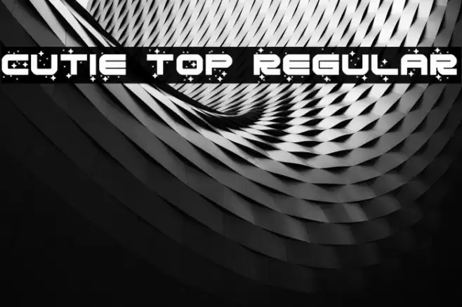 Cutie Top Regular Fonte examples