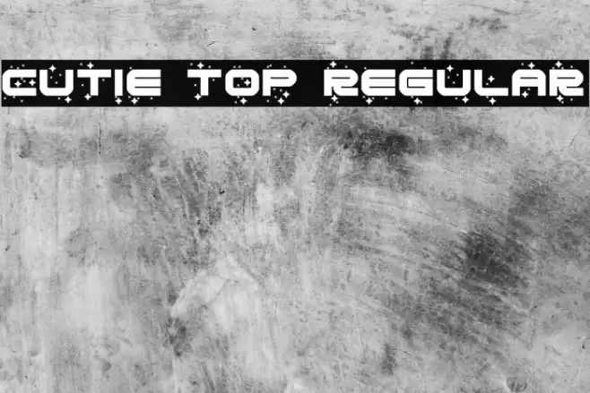 Cutie Top Regular Fonte examples