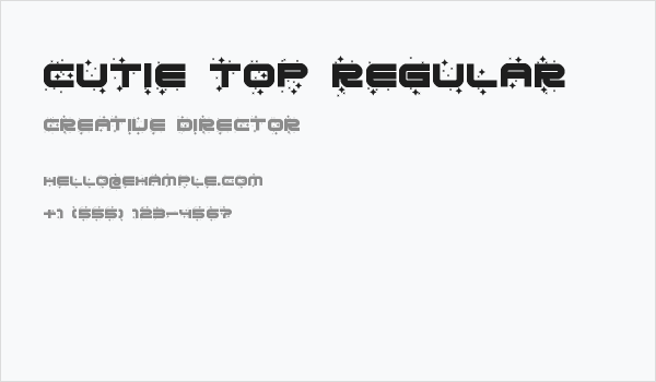 Cutie Top Regular Business Card