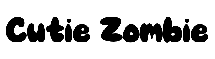 Cutie Zombie  フリーフォントのダウンロード