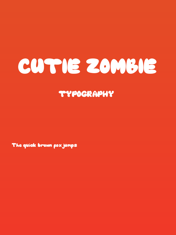 Cutie Zombie Poster