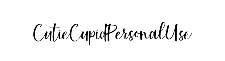 CutieCupidPersonalUse  免费字体下载