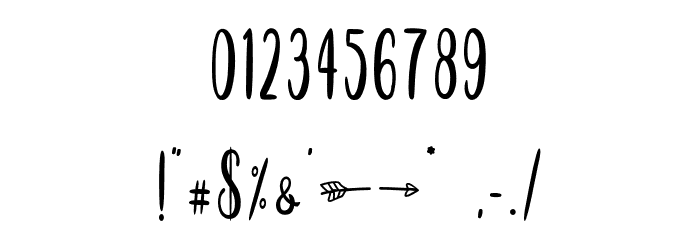 CutieCupidPersonalUse Font OTHER CHARS