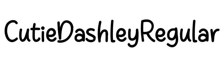 CutieDashleyRegular  Descarca Fonturi Gratis