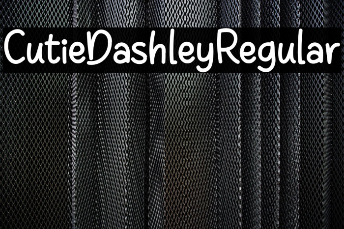 CutieDashleyRegular Example 1