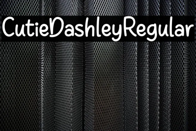 CutieDashleyRegular Example 1