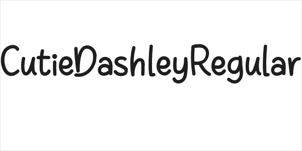 CutieDashleyRegular Logo