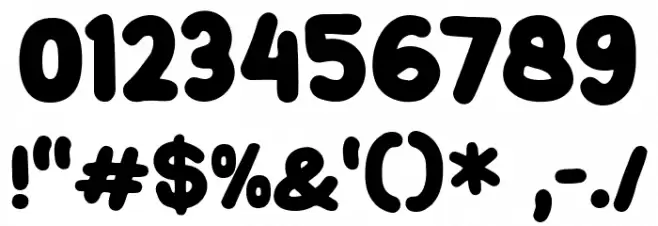 CutieMollyDemo Font OTHER CHARS