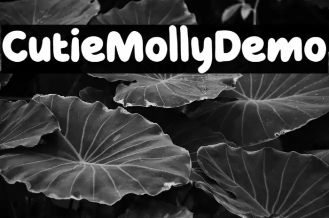 CutieMollyDemo Font examples