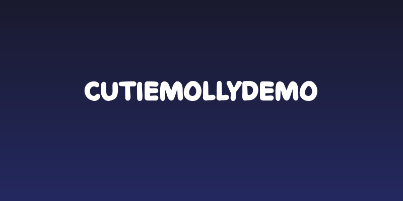 CutieMollyDemo Social Header