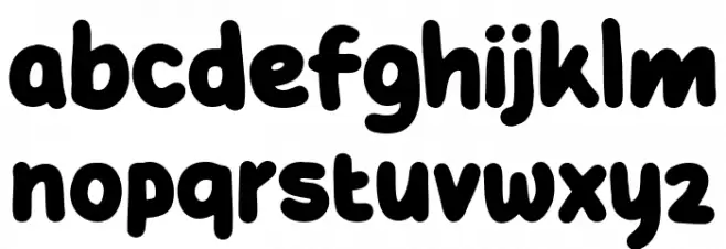 CutieMollyDemo Font Litere mici