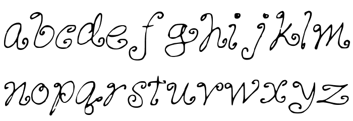 CutieQueues Font LOWERCASE