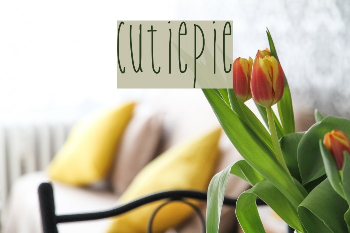Cutiepie Font examples