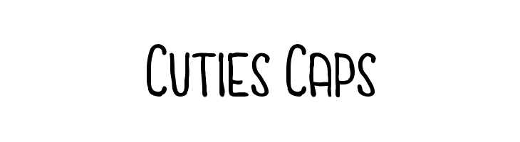 Cuties Caps  フリーフォントのダウンロード