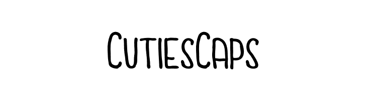 Cuties Caps  Free Fonts Download