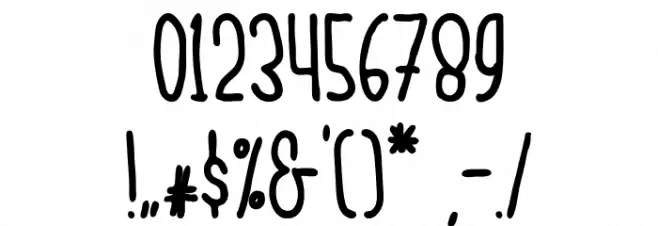 Cuties Caps Font OTHER CHARS