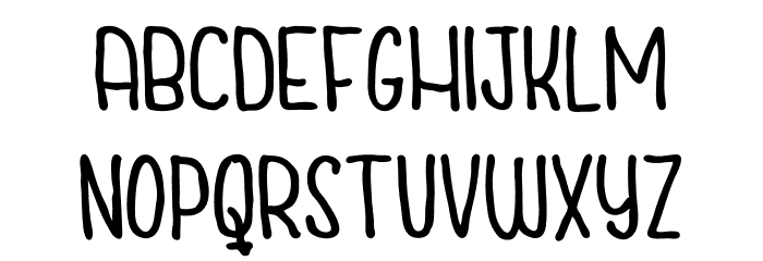 Cuties Caps Font LOWERCASE
