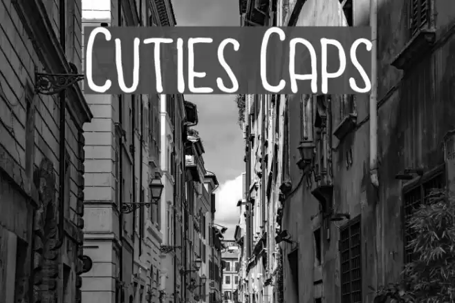 Cuties Caps Font examples