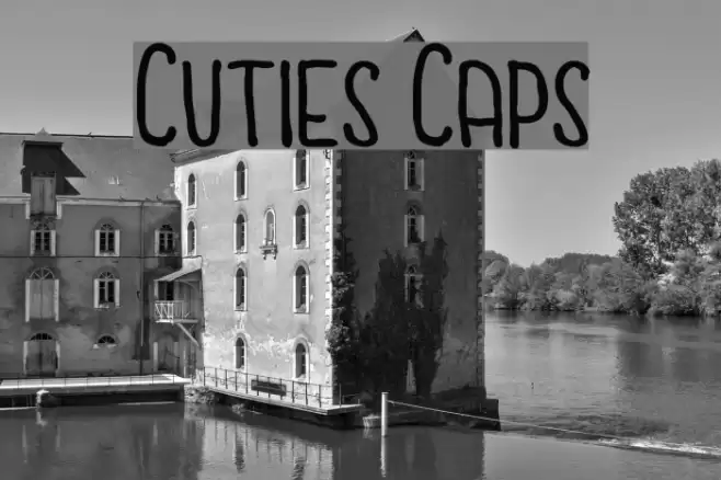 Cuties Caps Font examples