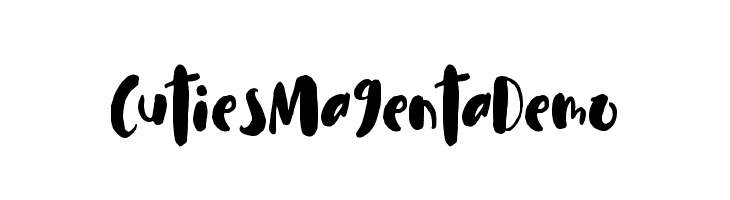 Cuties Magenta Demo  Скачать бесплатные шрифты