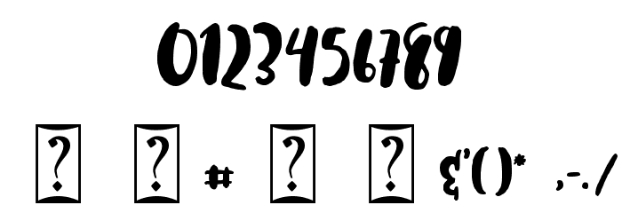Cuties Magenta Demo Font OTHER CHARS