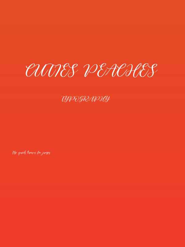 Cuties Peaches Poster