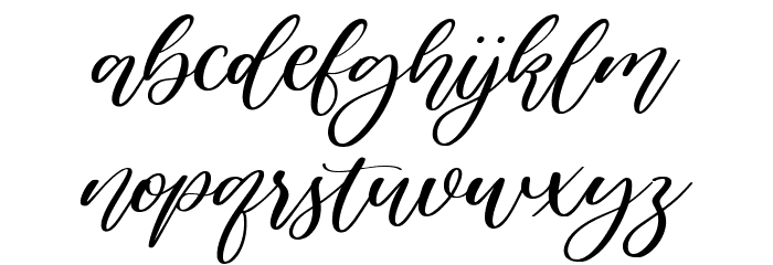 Cuties Peaches Font LOWERCASE