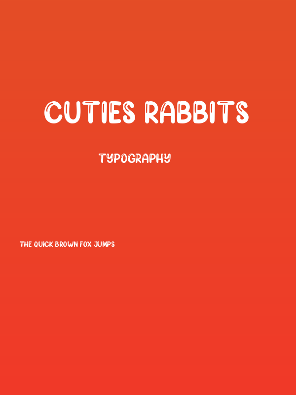 Cuties Rabbits Poster
