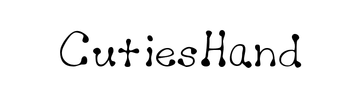 CutiesHand Font