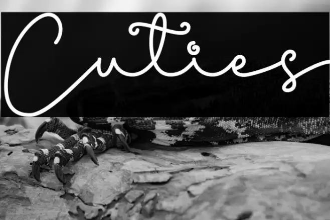 Cuties Font examples