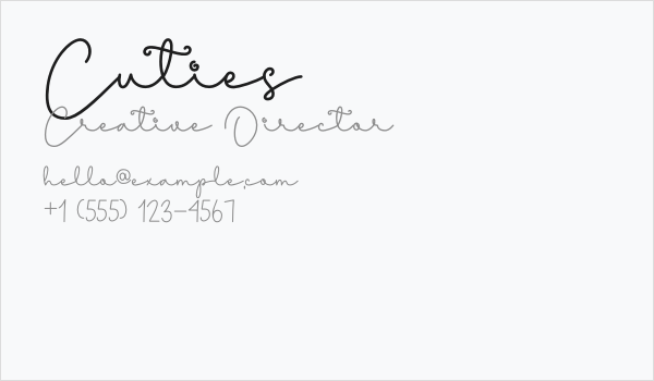 Cuties Business Card