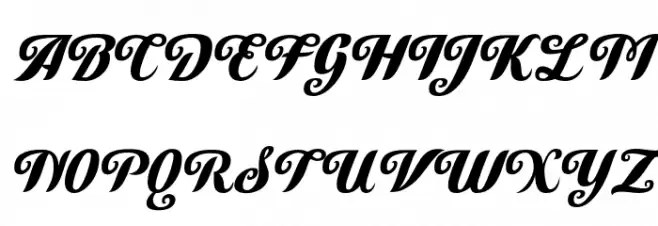 Cutiful-Regular Schriftart Groß