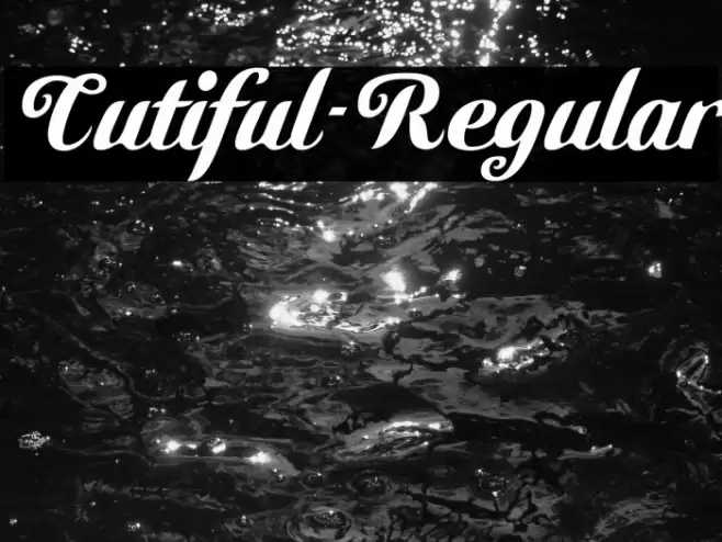 Cutiful-Regular Polices examples