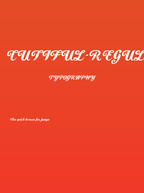 Cutiful-Regular Poster