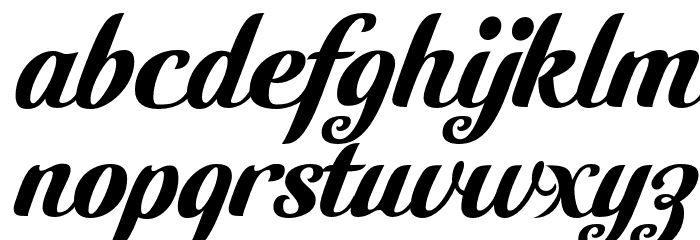 Cutiful-Regular Font LOWERCASE