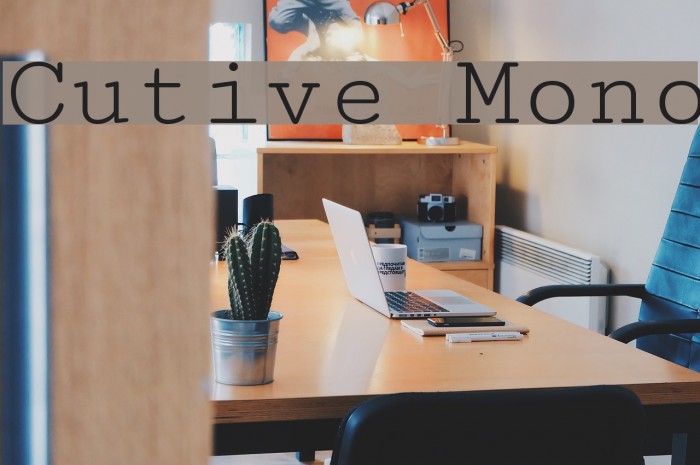 Cutive Mono Font examples