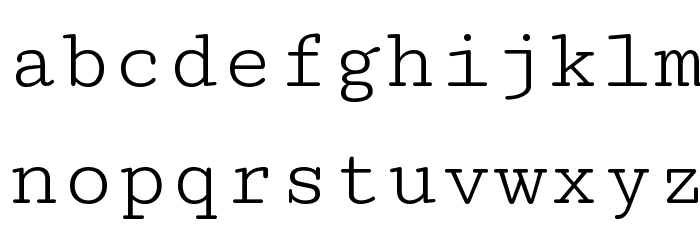 Cutive Mono Font LOWERCASE